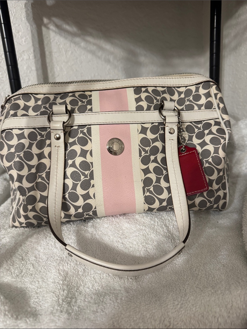 Coach Optic Signature Gallery Satchel Bag/Tote No.M1076-F15132